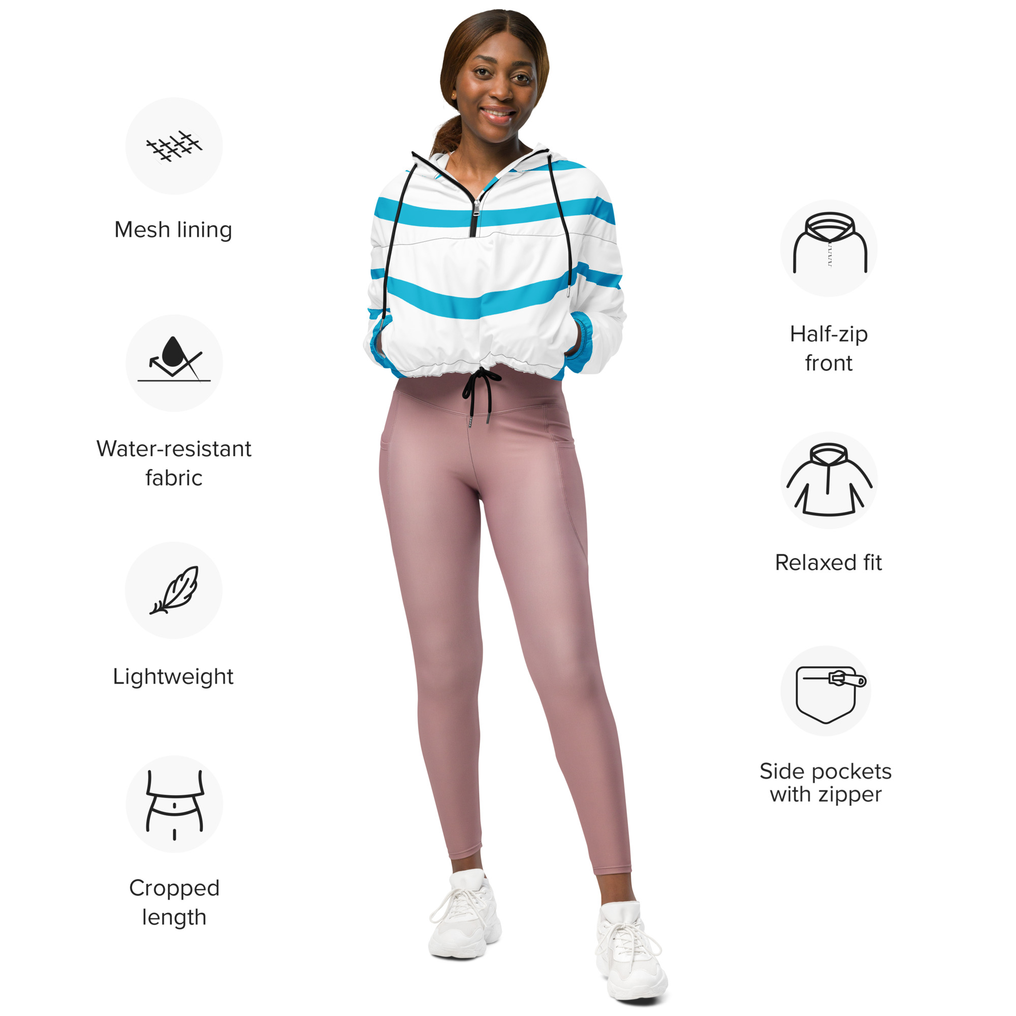 CloudSpark Crop Windbreaker - Image 2